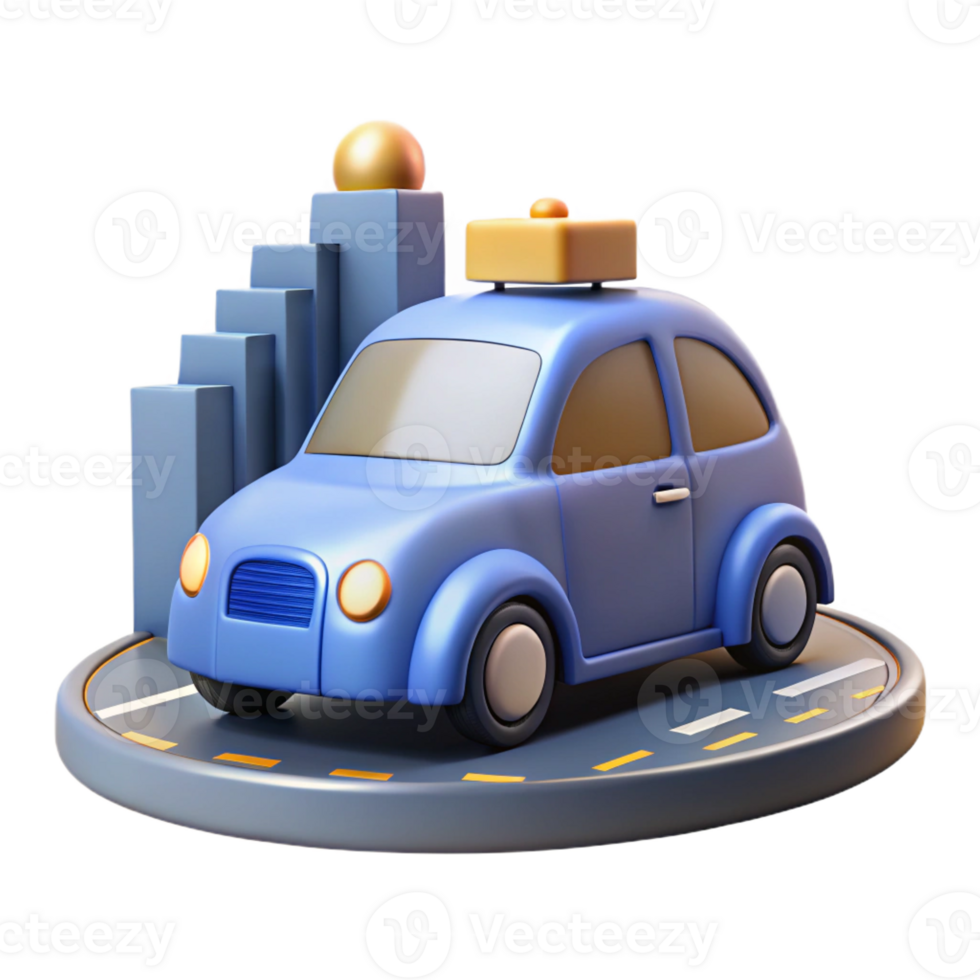 stunning classic A self-driving car navigating a busy city street, realistic lighting, photorealistic style genuine png