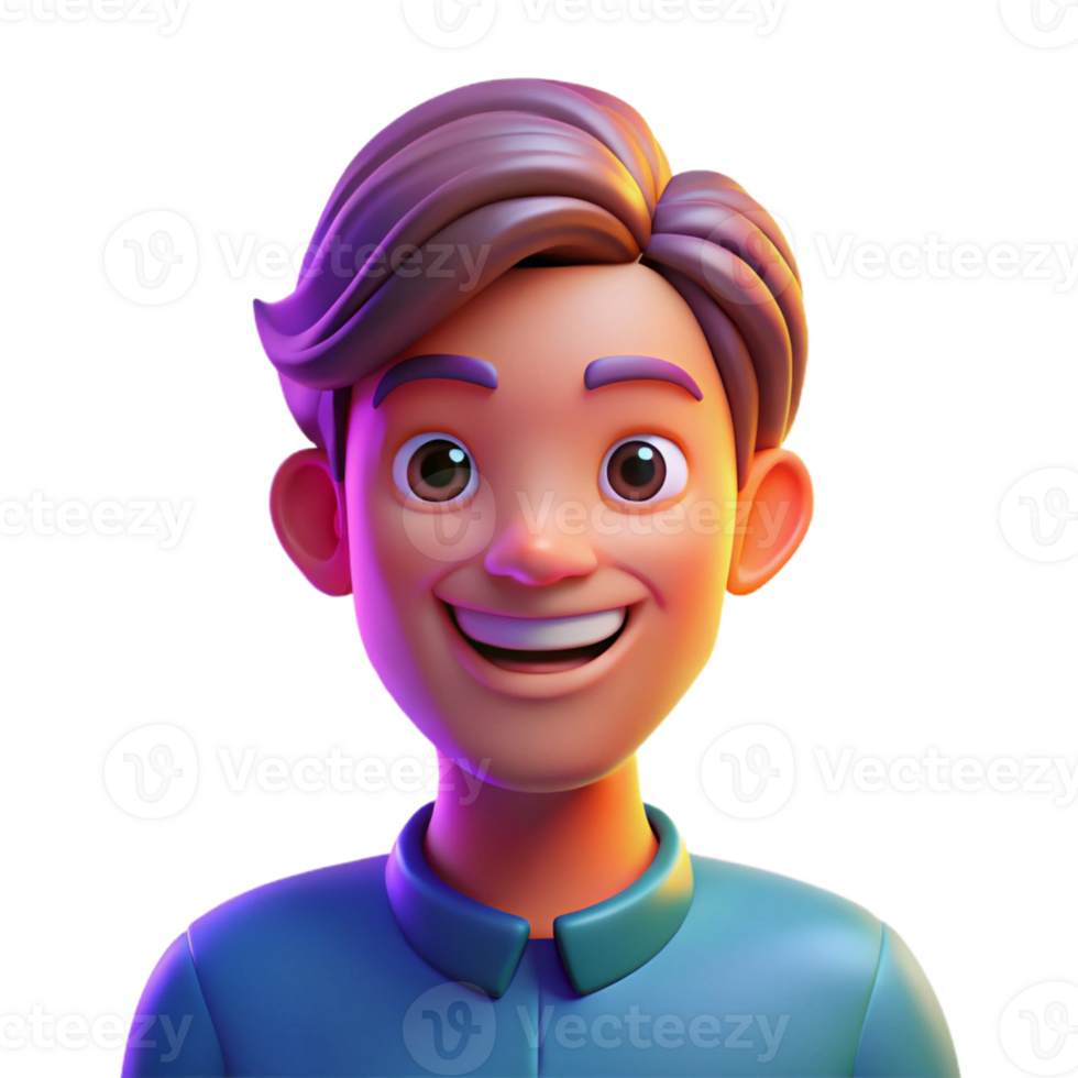 magnificent creative Portrait of a person with a playful smile and mischievous eyes, illuminated by bright, colorful lights, in a pop art style 4K png