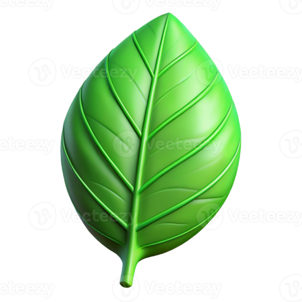 extraordinary abstract A single, perfect green leaf, veins intricate and detailed, illuminated by soft, diffused light, with a botanical illustration style detailed png