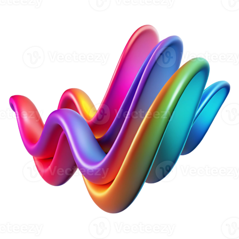 beautiful artistic An abstract representation of sound waves, using vibrant colors and flowing lines, with a dynamic, kinetic art style high resolution png