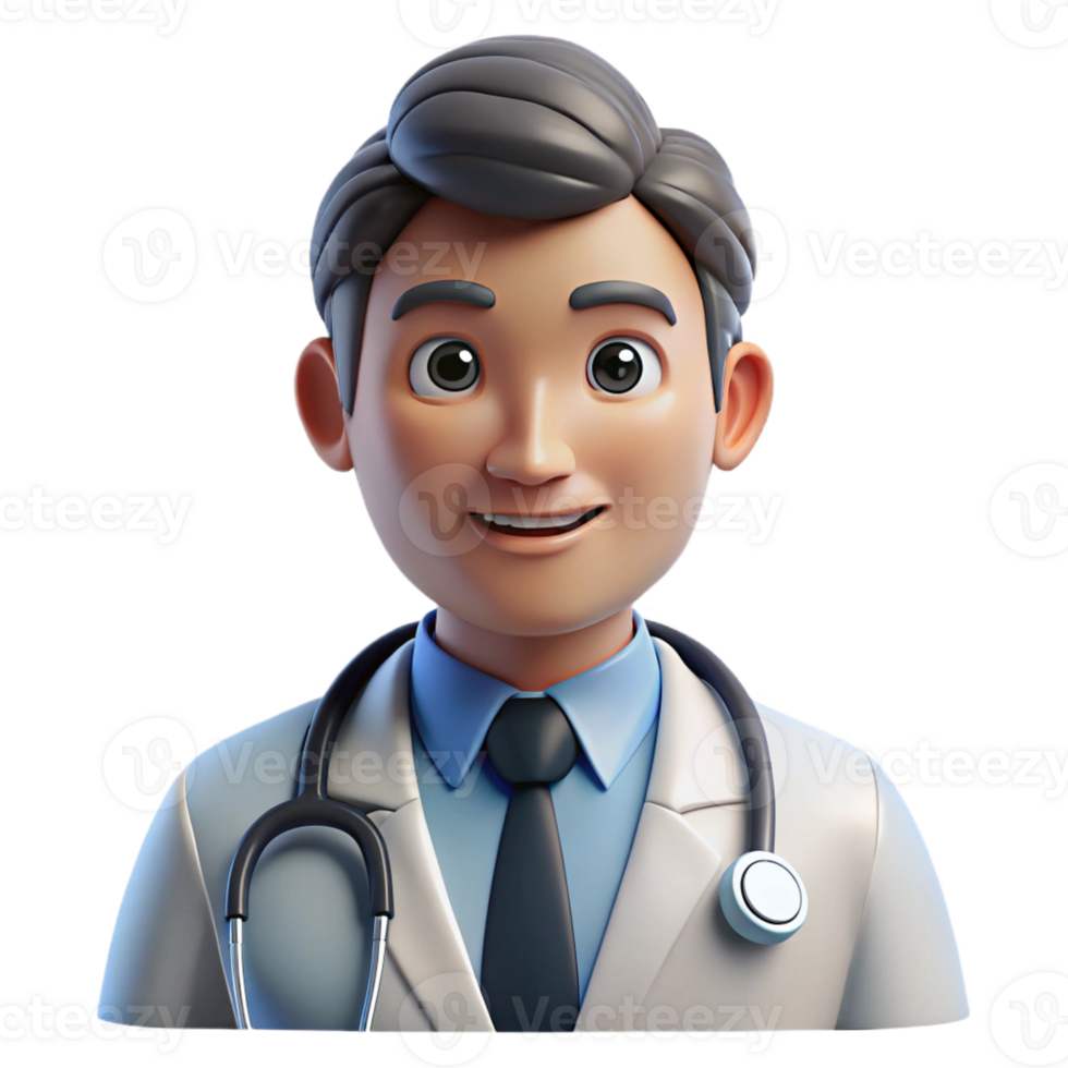 beautiful creative Portrait of a doctor with a compassionate gaze, wearing a stethoscope, lit by the cool, sterile light of a hospital room, in a photorealistic style professional png