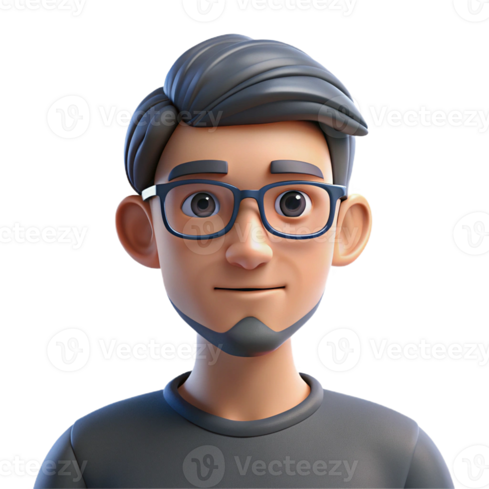 stunning traditional Portrait of a man with glasses and a serious expression, lit by the cool light of a computer screen, in a graphic novel style detailed png