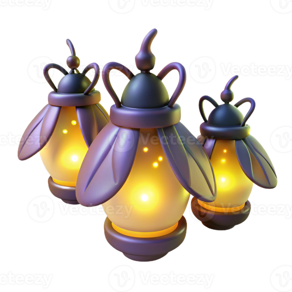 impressive rustic A group of fireflies glowing in the twilight, magical, ethereal lighting, fantasy art style premium png