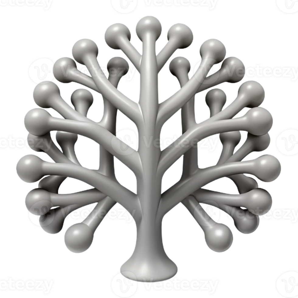 vibrant classic A complex, fractal pattern, resembling a branching tree or river delta, in a monochromatic, grayscale palette, in a minimalist, generative art style original png