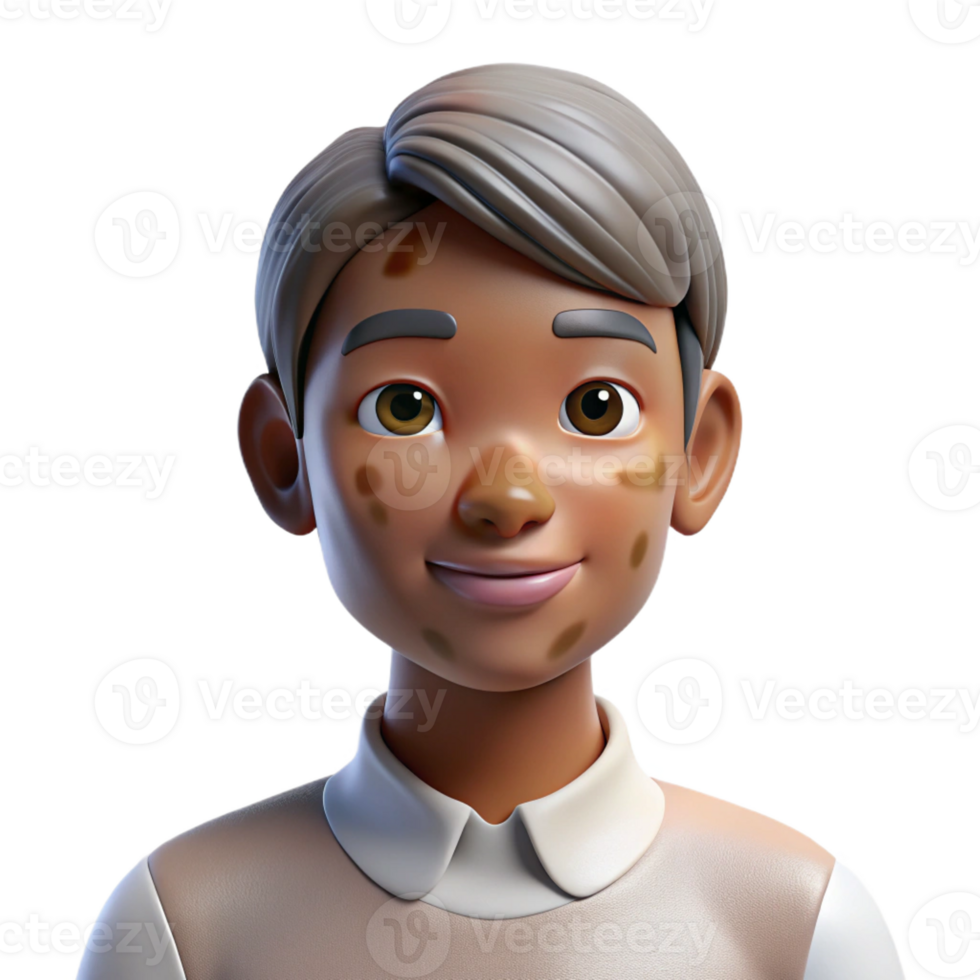 magnificent abstract Portrait of a person with vitiligo, showcasing their unique skin patterns, lit by soft, diffused light, in a naturalistic, photographic style premium png