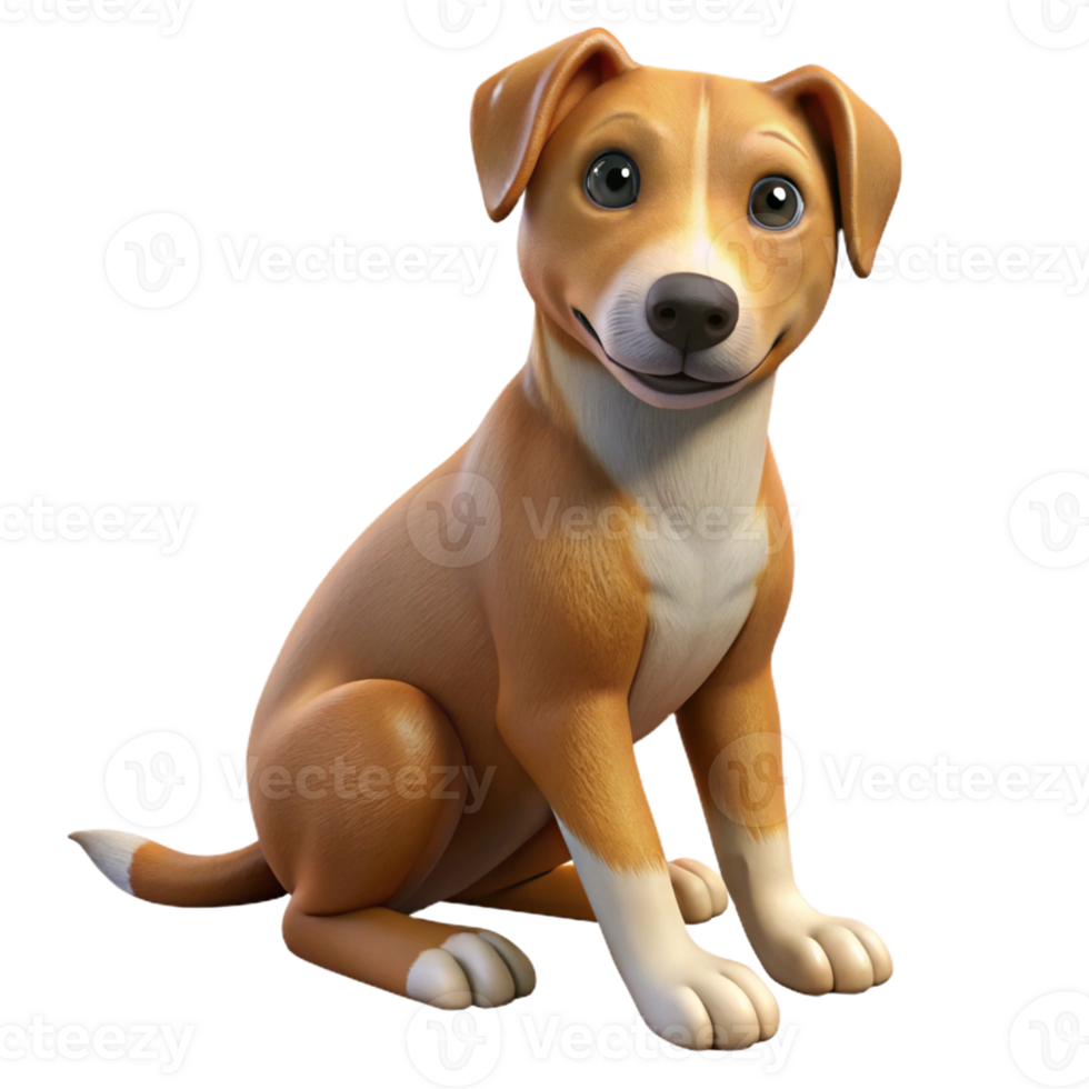 impressive rustic A loyal dog sitting patiently, studio lighting, portrait photography style 4K png