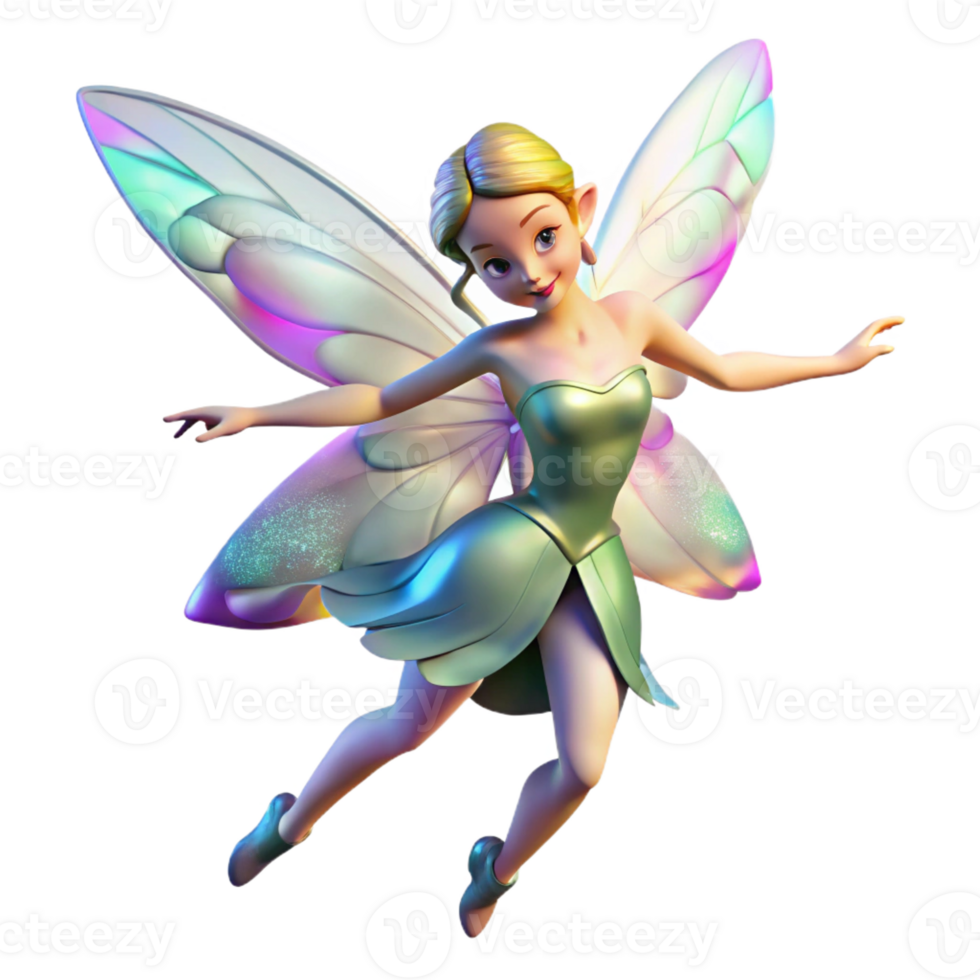 beautiful contemporary A graceful fairy dancing in a moonlit glade, her wings shimmering with iridescent light. Soft, ethereal lighting. Romantic style premium png
