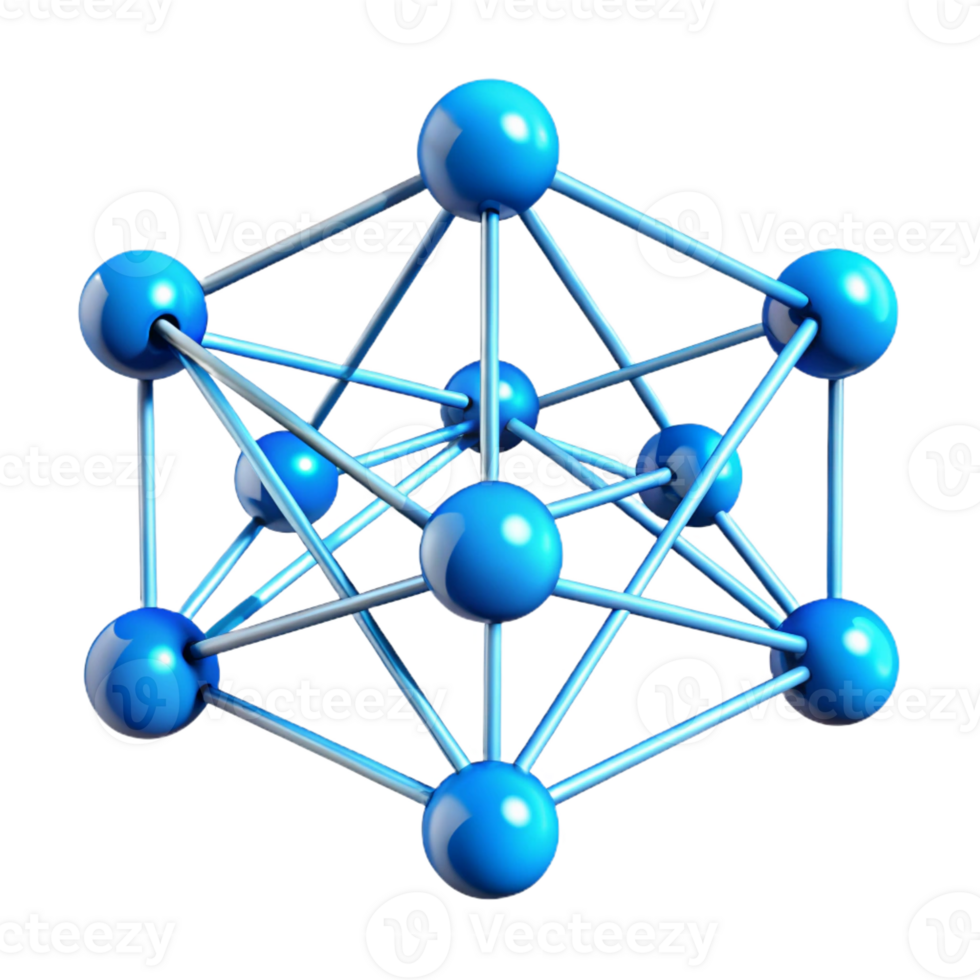 dramatic modern A network of interconnected lines and nodes, pulsating with energy, in a cool, electric blue color scheme, in a minimalist, data visualization style high resolution png