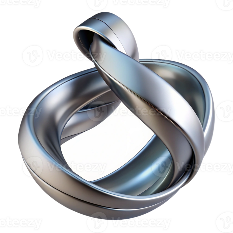 vibrant traditional A flowing, ribbon-like form, twisting and turning in space, rendered in a metallic, chrome finish, in a futuristic, minimalist style detailed png