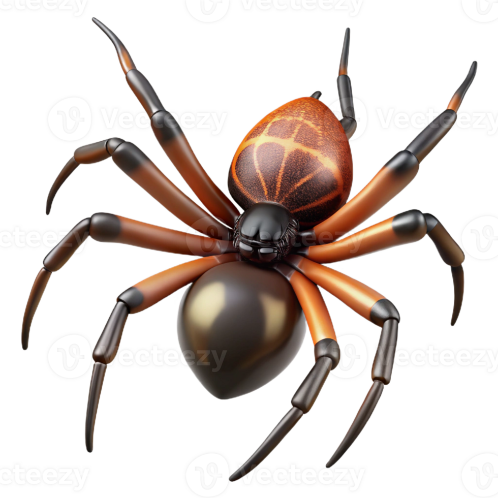 dramatic modern A spider spinning its web, intricate details, macro photography style genuine png