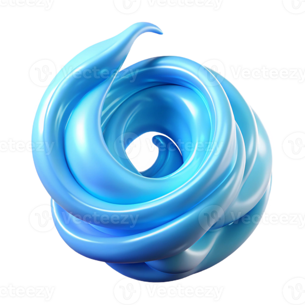 vibrant contemporary A powerful elemental spirit made of swirling water, its form constantly shifting and changing, illuminated by a soft, blue light. Ethereal lighting. Abstract style high resolution png