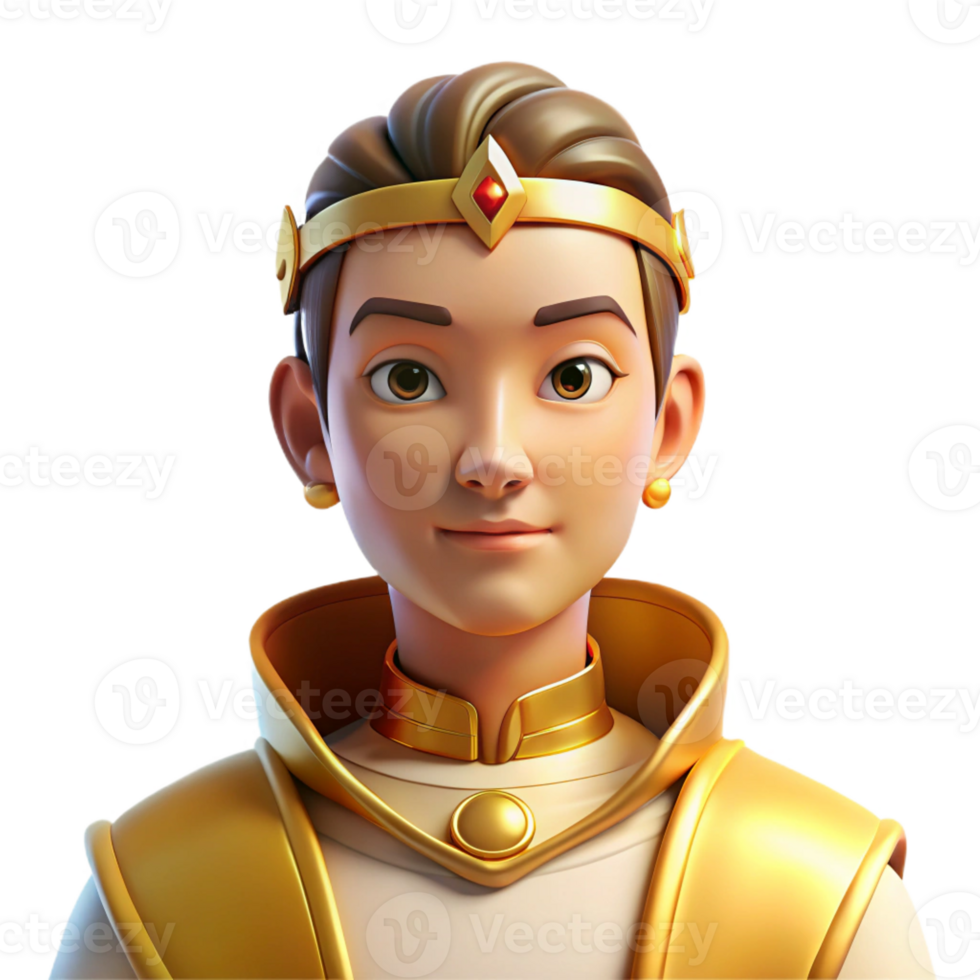 impressive classic Portrait of a person with a regal posture and dignified expression, illuminated by soft, golden light, in a royal portrait style exclusive png
