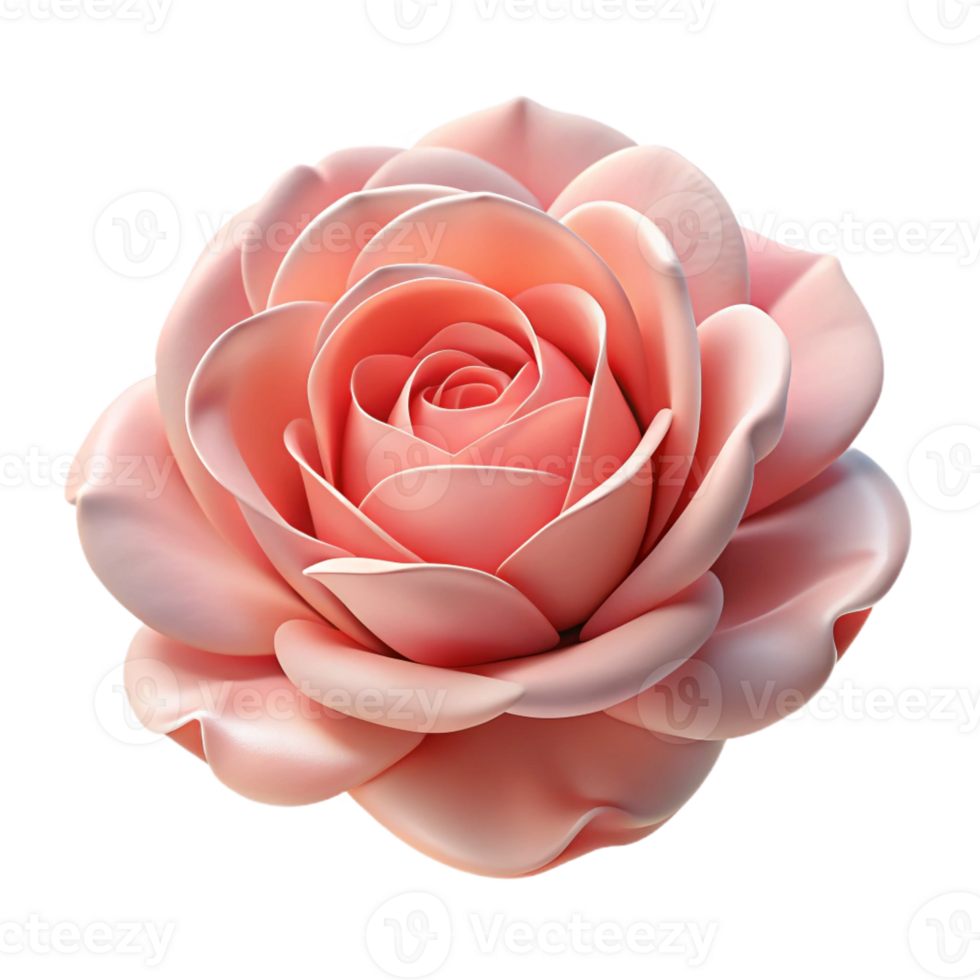 vibrant abstract A close-up of a blooming rose, delicate petals, soft lighting, romantic style premium png