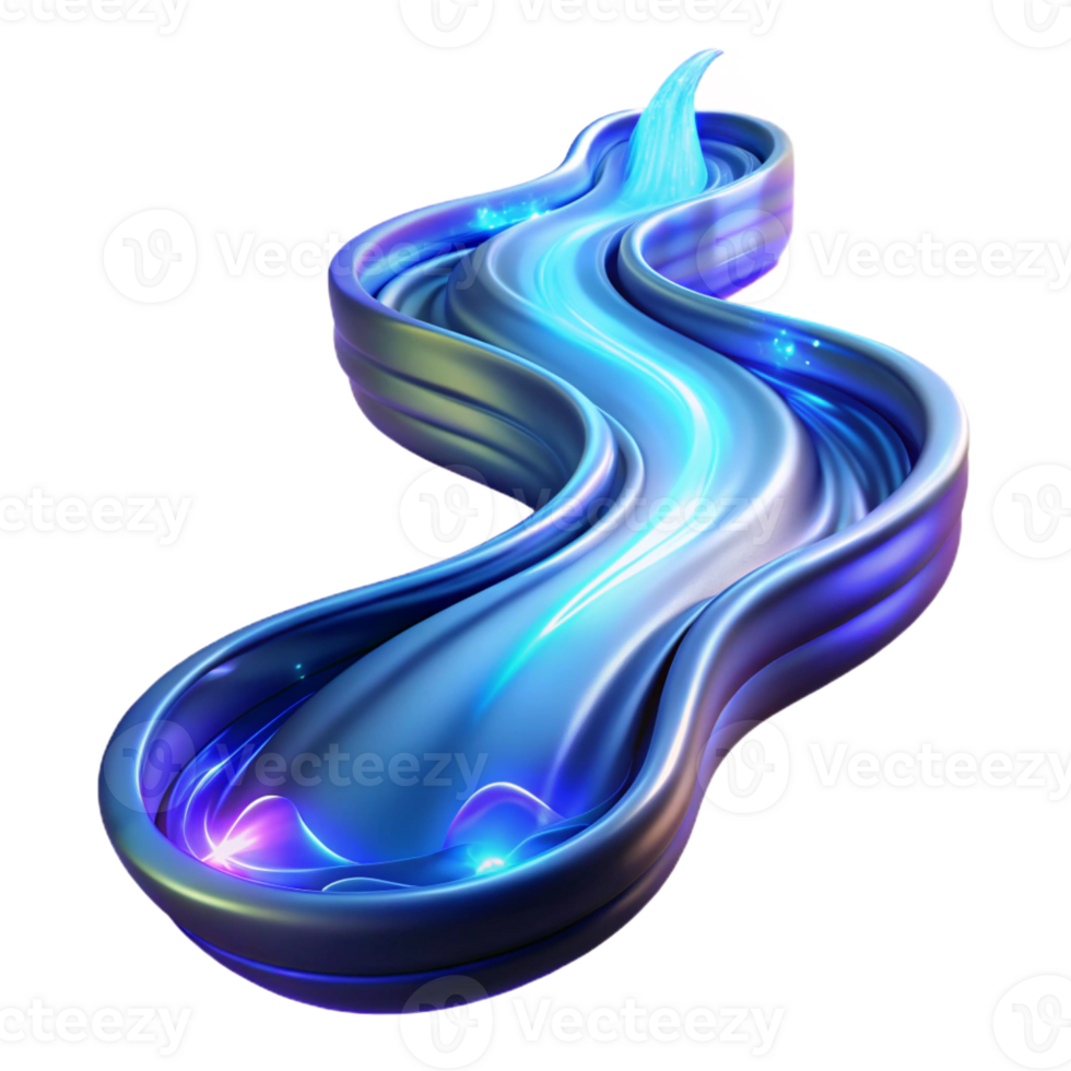 serene rustic A dynamic, flowing river of light, cascading and swirling through a dark void, illuminated by a vibrant, iridescent glow, in a fluid, light painting style original png