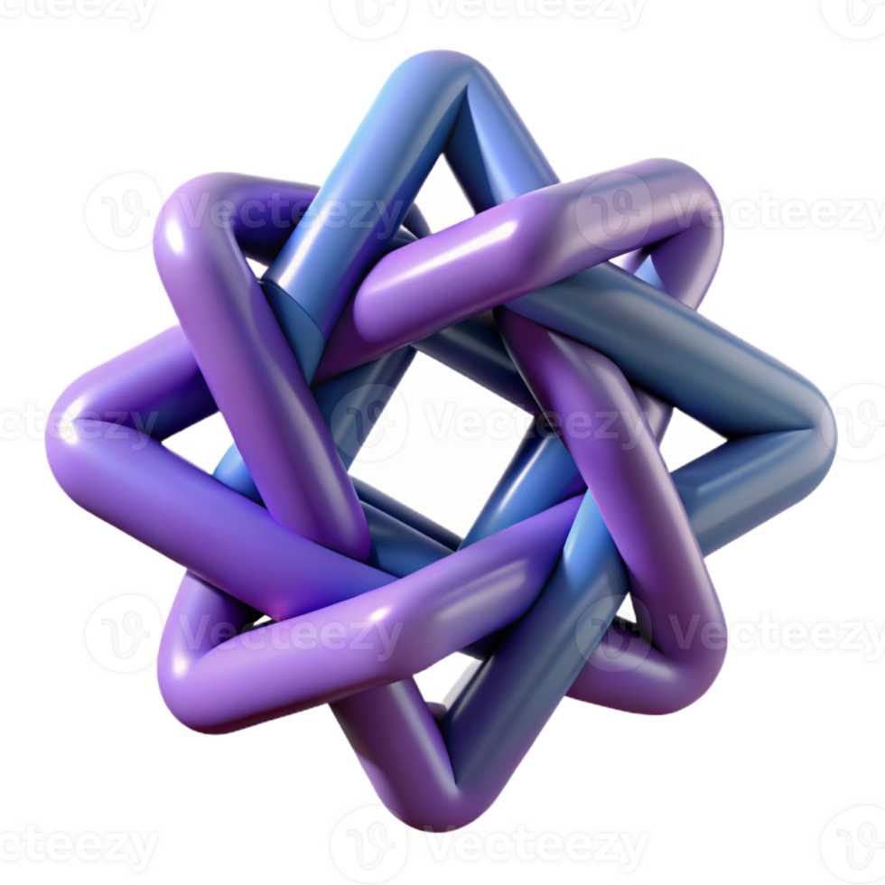 beautiful vintage Interlocking geometric shapes forming a complex, three-dimensional structure, with sharp edges and contrasting colors high resolution png