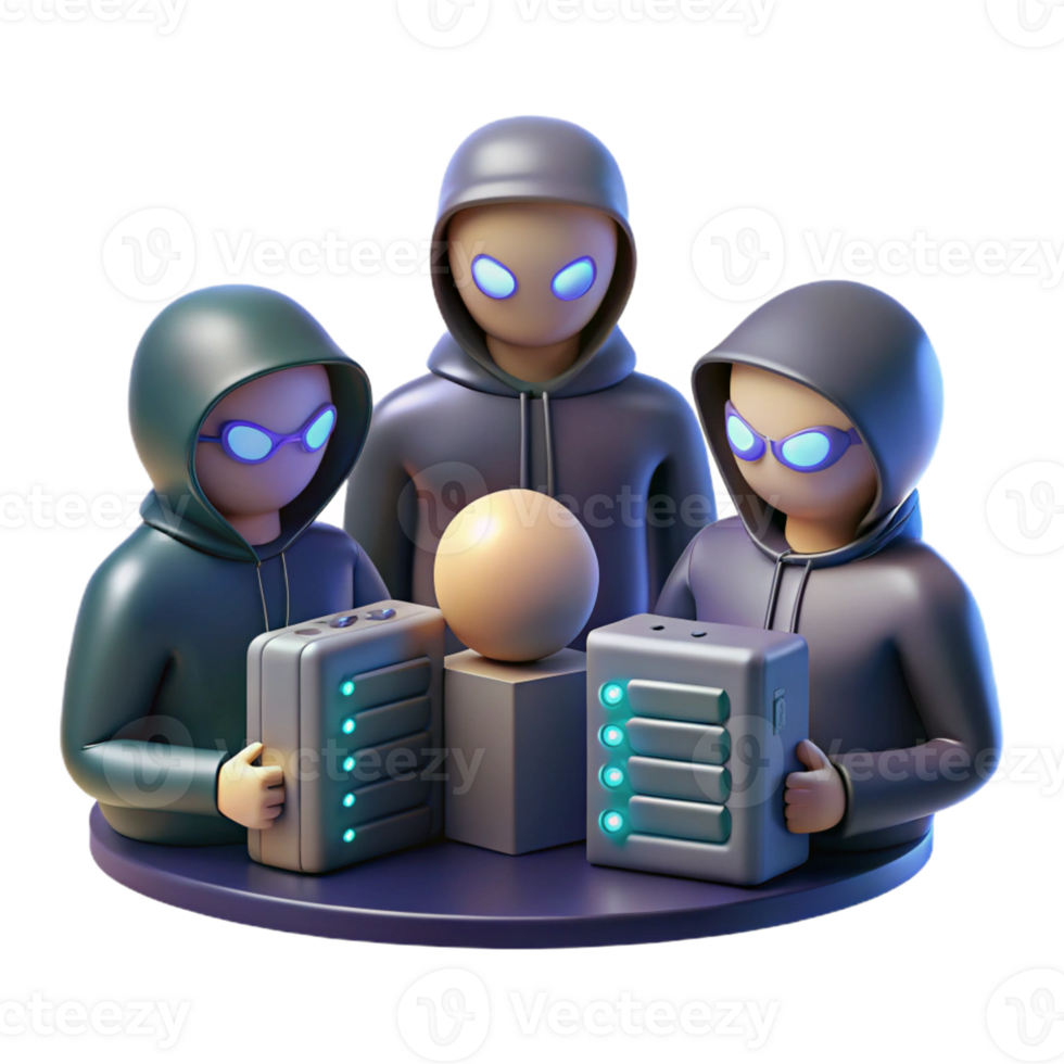 serene rustic A group of hackers huddled around a glowing console, working to breach a secure network, in a dark, cinematic style 4K png