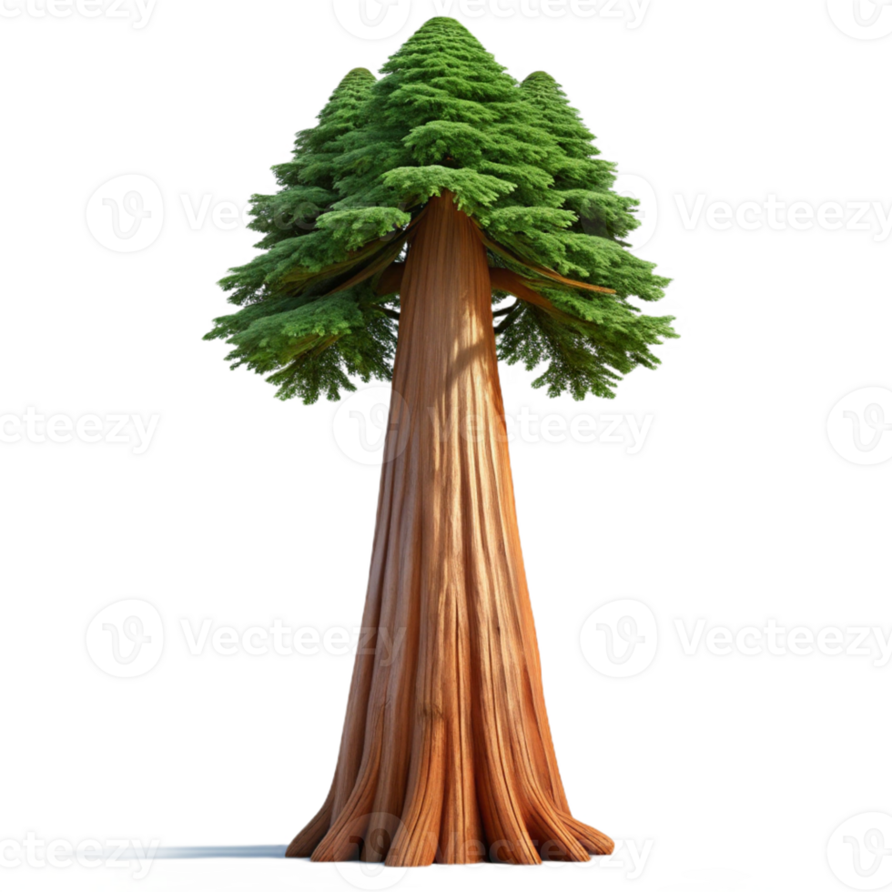 magnificent rustic A giant sequoia tree towering over a forest, majestic and awe-inspiring, photorealistic style, natural lighting high quality png
