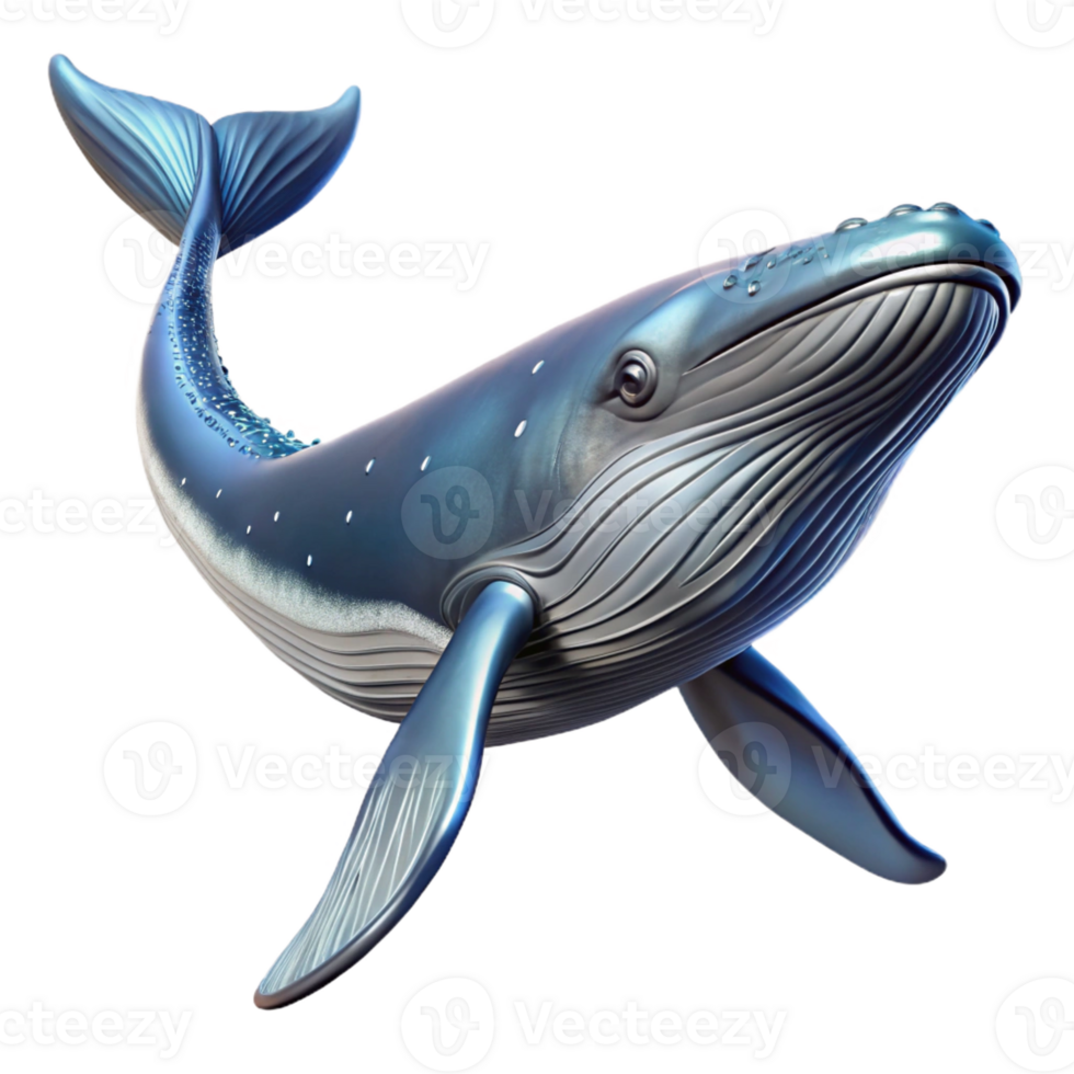 elegant contemporary A majestic humpback whale breaching the ocean surface, illuminated by sunlight, in a dynamic, realistic style original png
