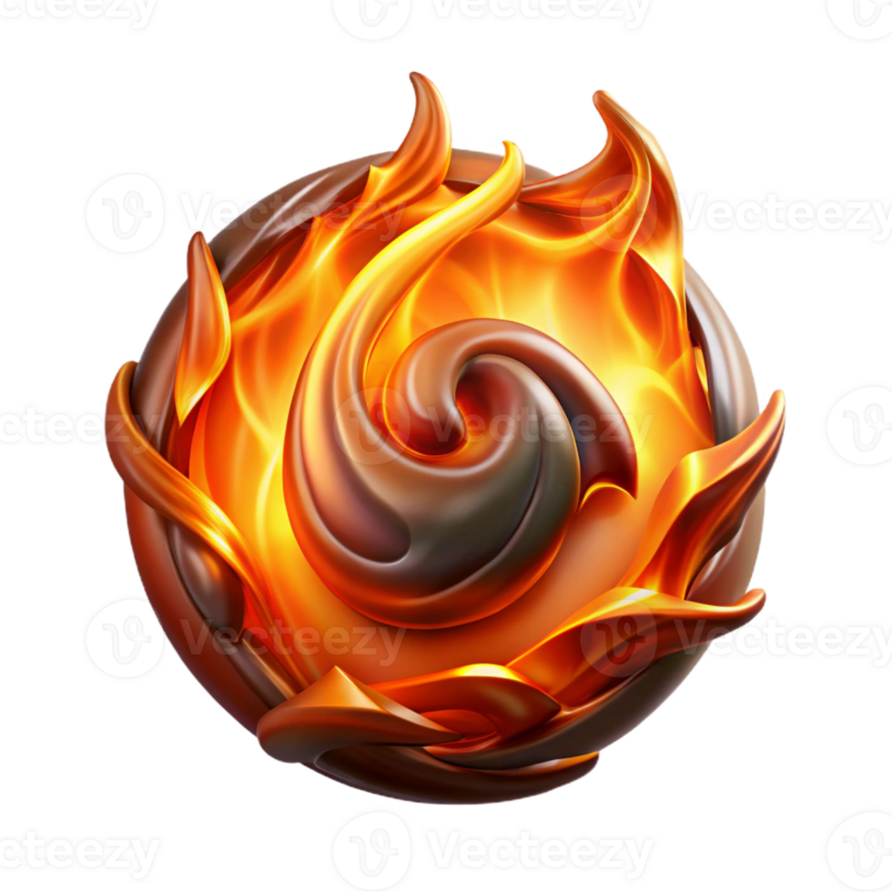 magnificent creative A powerful elemental with swirling fire and glowing embers, embodying the spirit of fire. Dramatic, high-contrast lighting. Abstract style exclusive png