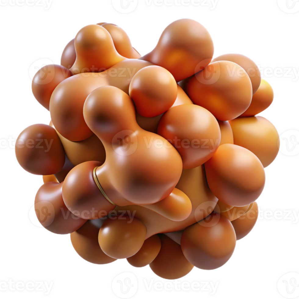 serene minimalist A cluster of amorphous, organic shapes, morphing and evolving, in a warm, earthy color palette premium png
