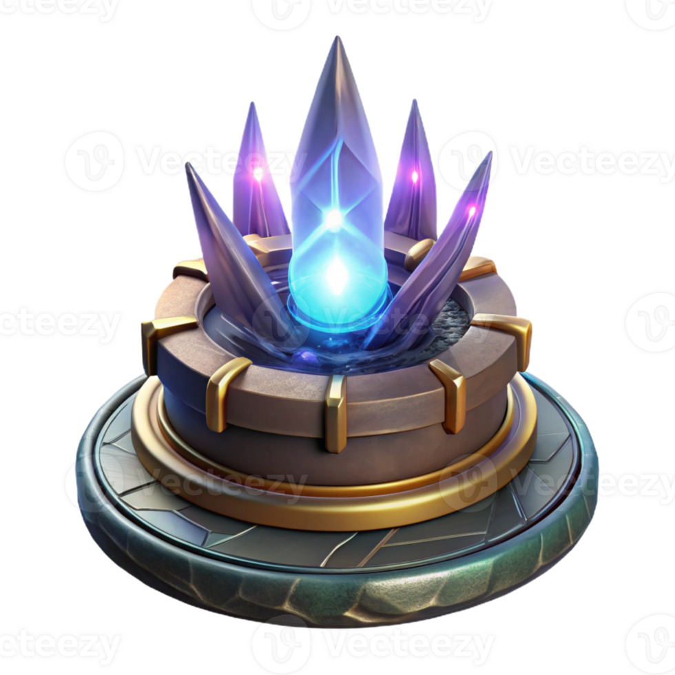 dramatic contemporary A powerful artifact radiating with magical energy rests on a stone pedestal. Ethereal, glowing lighting. Surreal style detailed png
