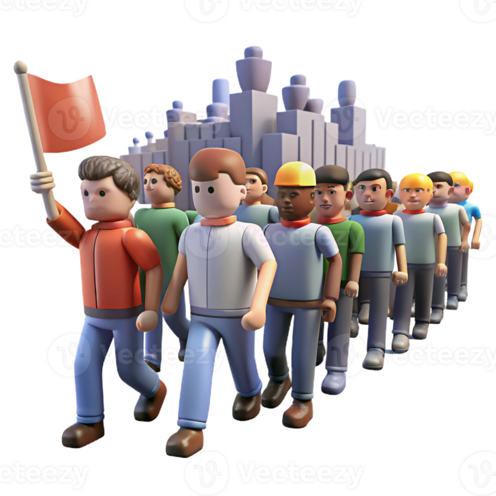 elegant traditional A group of protesters marching down a city street, social activism photography, powerful lighting high resolution png