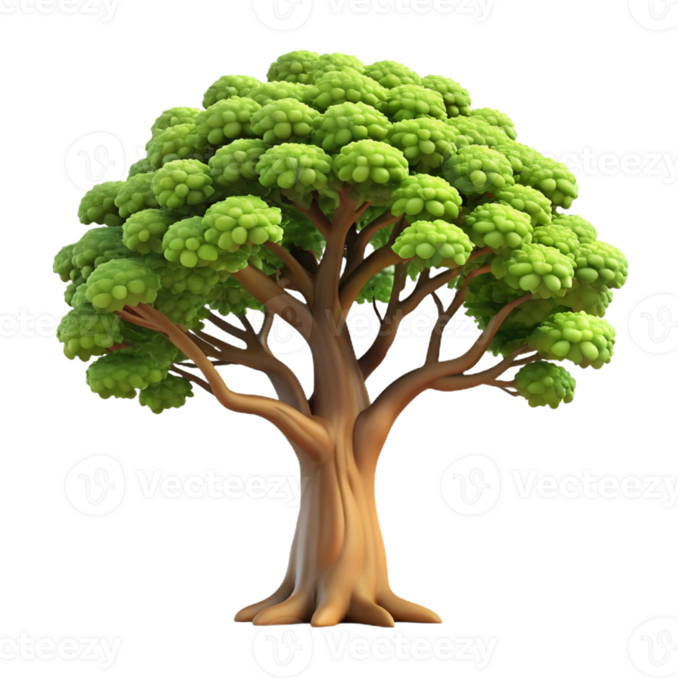 wonderful minimalist A majestic oak tree with sprawling branches, dappled sunlight, realistic style authentic png