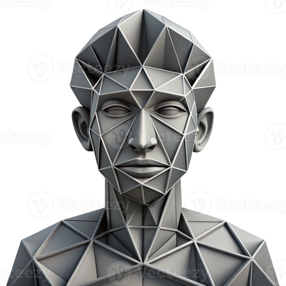 vibrant traditional Abstract portrait formed by intersecting lines and geometric shapes, in a monochromatic palette, with a cubist style original png