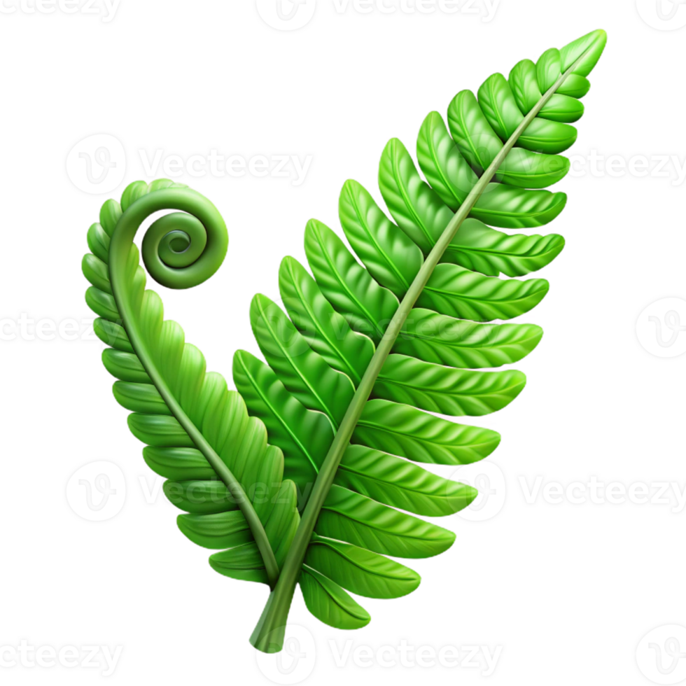 elegant rustic A lush, green fern unfurling in a beam of dappled sunlight, hyperrealistic style, intricate details of the plant's structure visible exclusive png