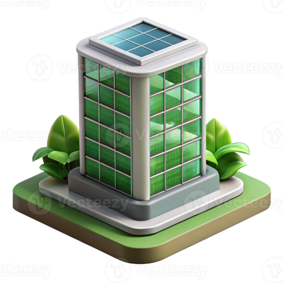 elegant traditional Sustainable skyscraper, vertical farm, solar panels, green walls, eco-friendly style detailed png