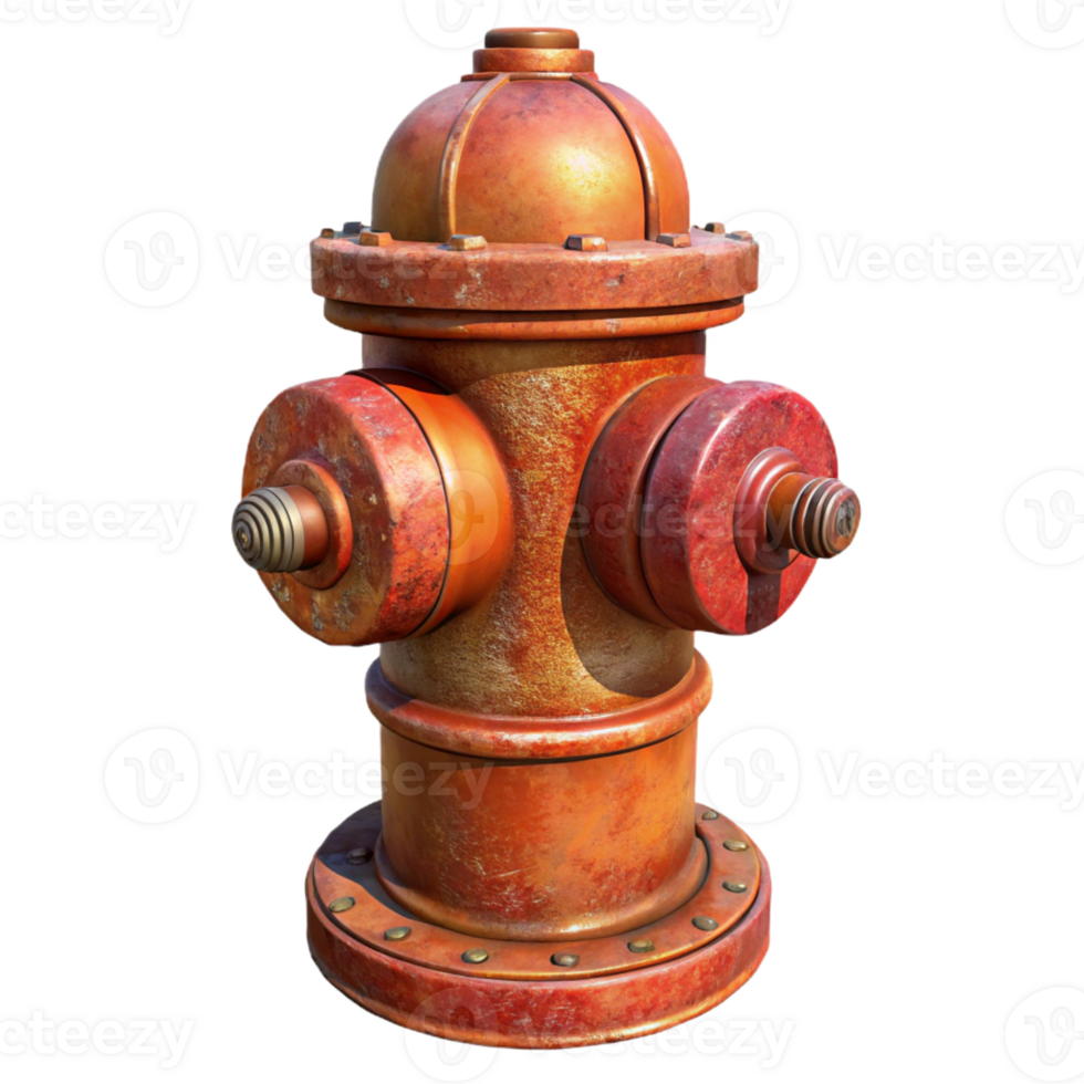 serene minimalist A close-up of a rusty fire hydrant, urban detail photography, textured lighting high resolution png