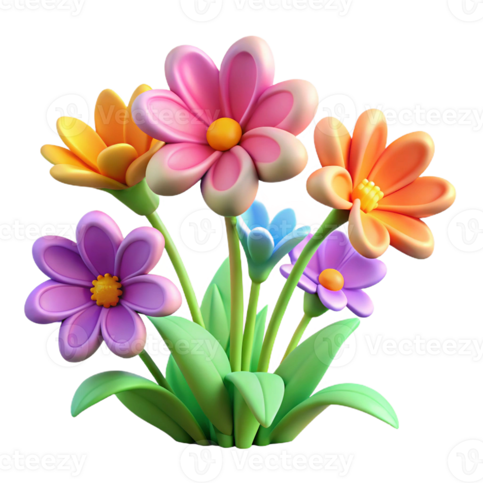 elegant contemporary A cluster of vibrant wildflowers in a meadow, soft diffused light, botanical illustration style high quality png