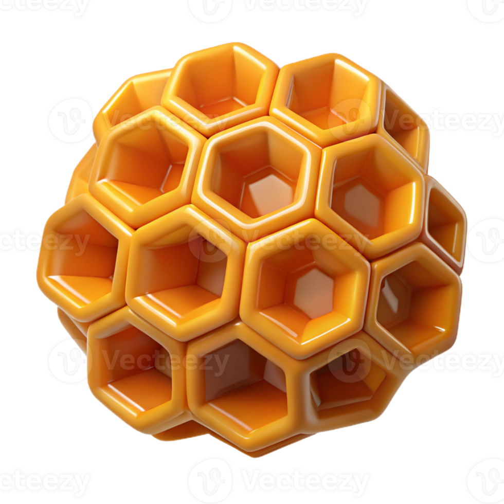 extraordinary classic A close-up of a honeycomb, intricate detail, macro photography 4K png