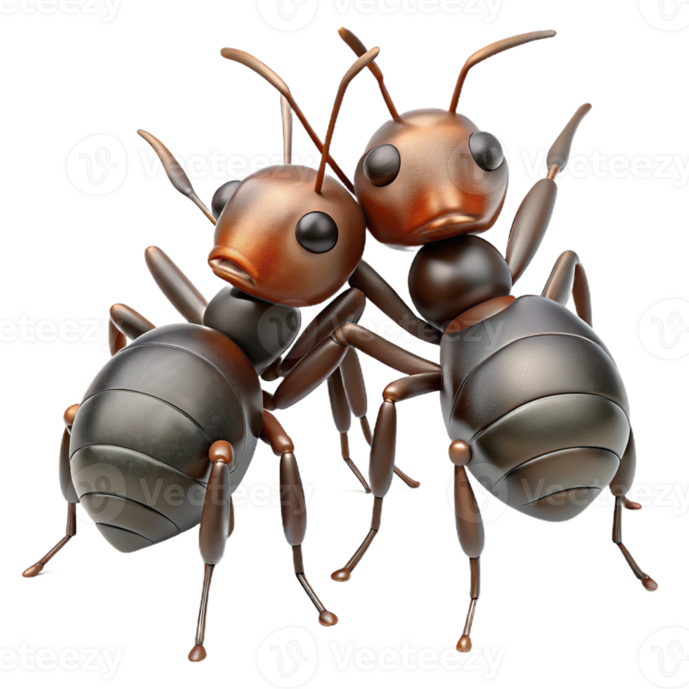 wonderful minimalist A colony of ants working together, close-up view, natural lighting, documentary style genuine png