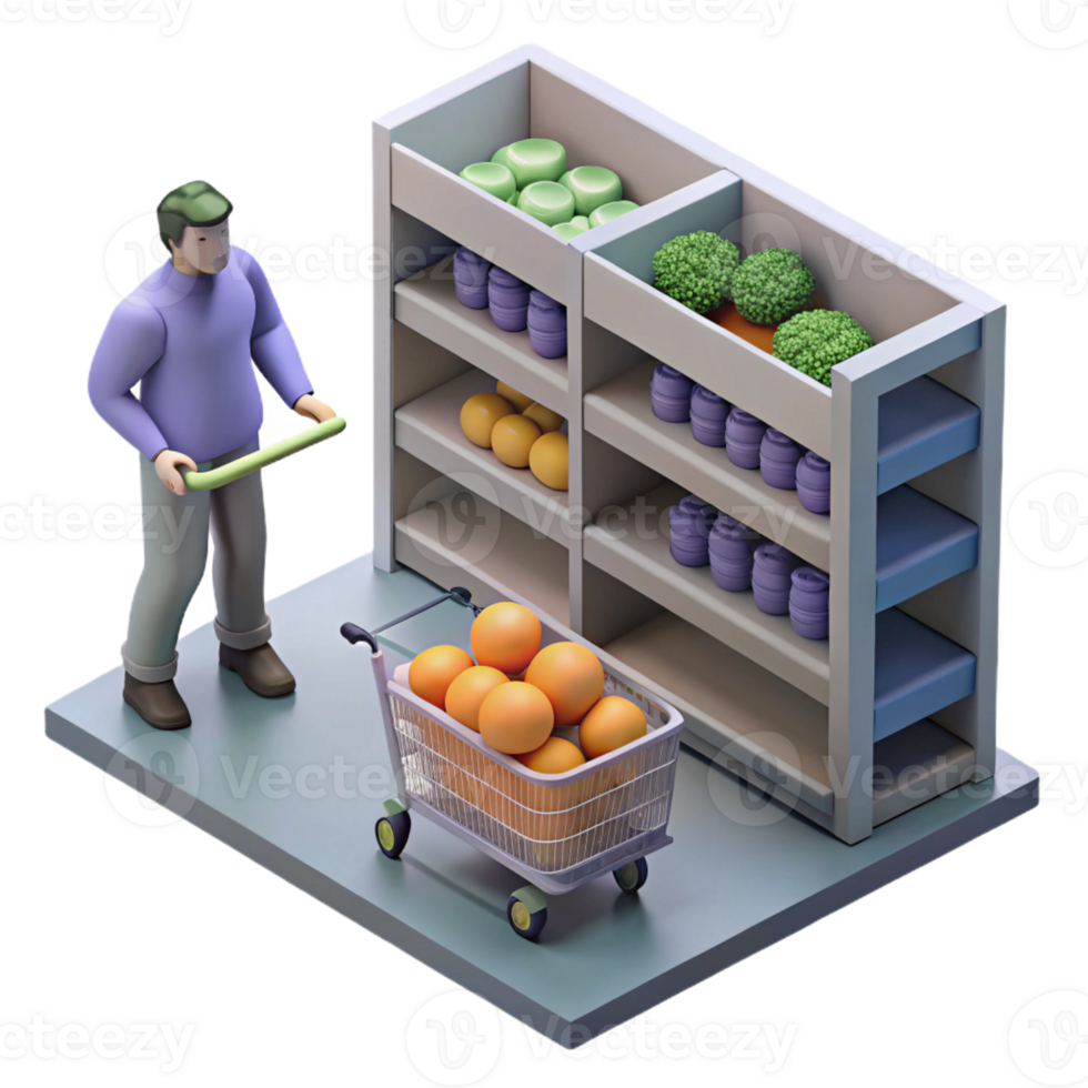 vibrant classic A lone figure scavenging for food in a deserted supermarket, dim lighting, gritty realism style, muted color palette, detailed textures high quality png