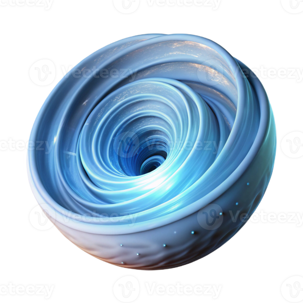 serene modern A swirling mass of particles forming a vortex, illuminated by a bright, directional light, in a scientific visualization style 4K png
