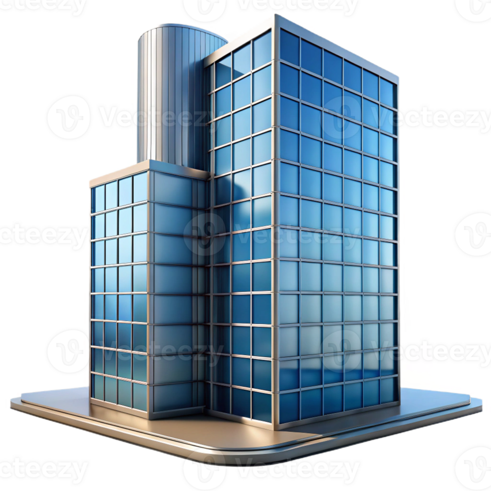 elegant rustic A skyscraper reflected in a glass facade of another building, modern architecture, abstract composition, clear daylight original png
