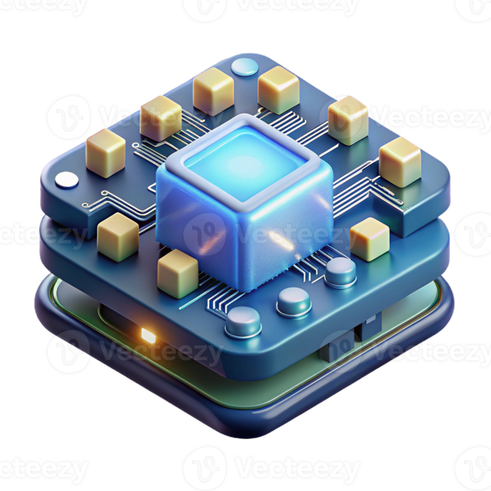 impressive traditional A close-up of a circuit board with glowing components, intricate details, electronic art style professional png