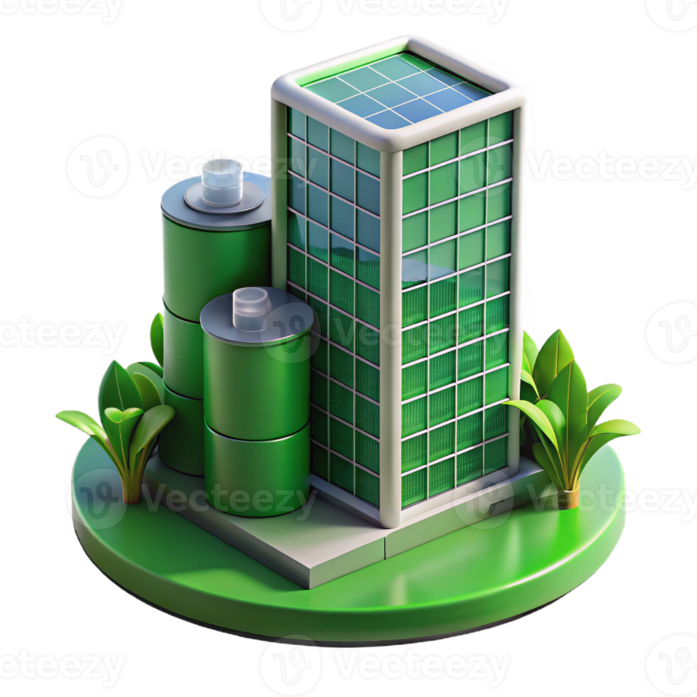 impressive classic Sustainable skyscraper, vertical farm, solar panels, green walls, eco-friendly style authentic png