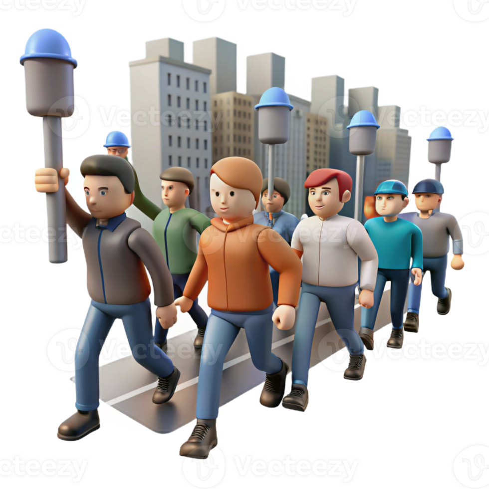stunning classic A group of protesters marching down a city street, social activism photography, powerful lighting original png