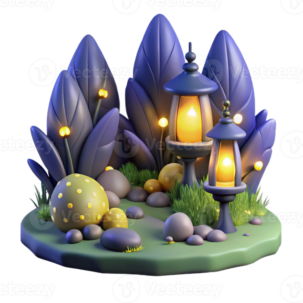 dramatic contemporary A group of fireflies illuminating a dark forest, magical lighting, enchanting style exclusive png