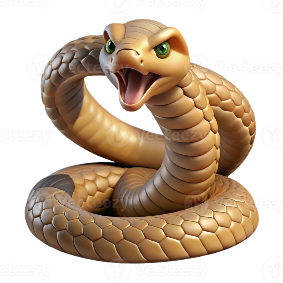 dramatic minimalist A coiled rattlesnake ready to strike, desert lighting, tense photography style high resolution png
