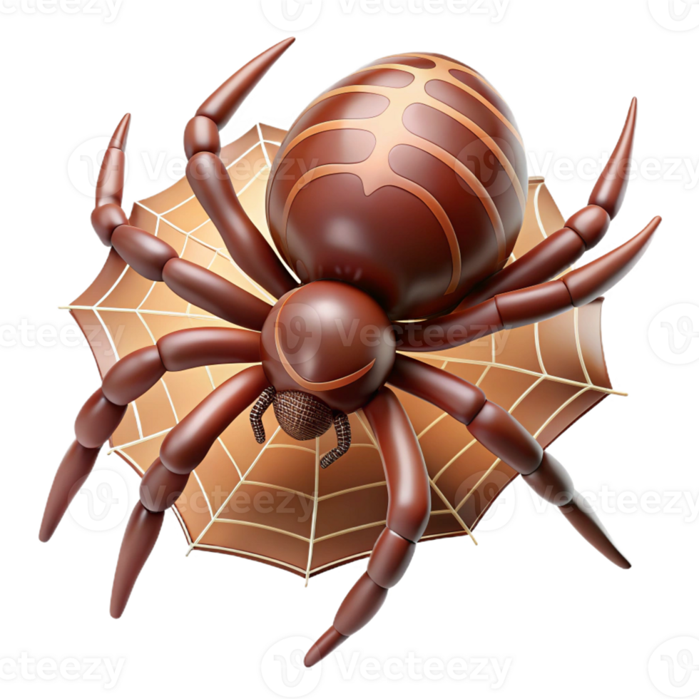 impressive contemporary A spider spinning a web, intricate details, macro photography high resolution png