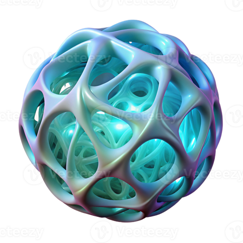 wonderful modern A delicate latticework of interwoven, bioluminescent fibers, emitting a soft, ambient glow, in a surreal, organic style high quality png