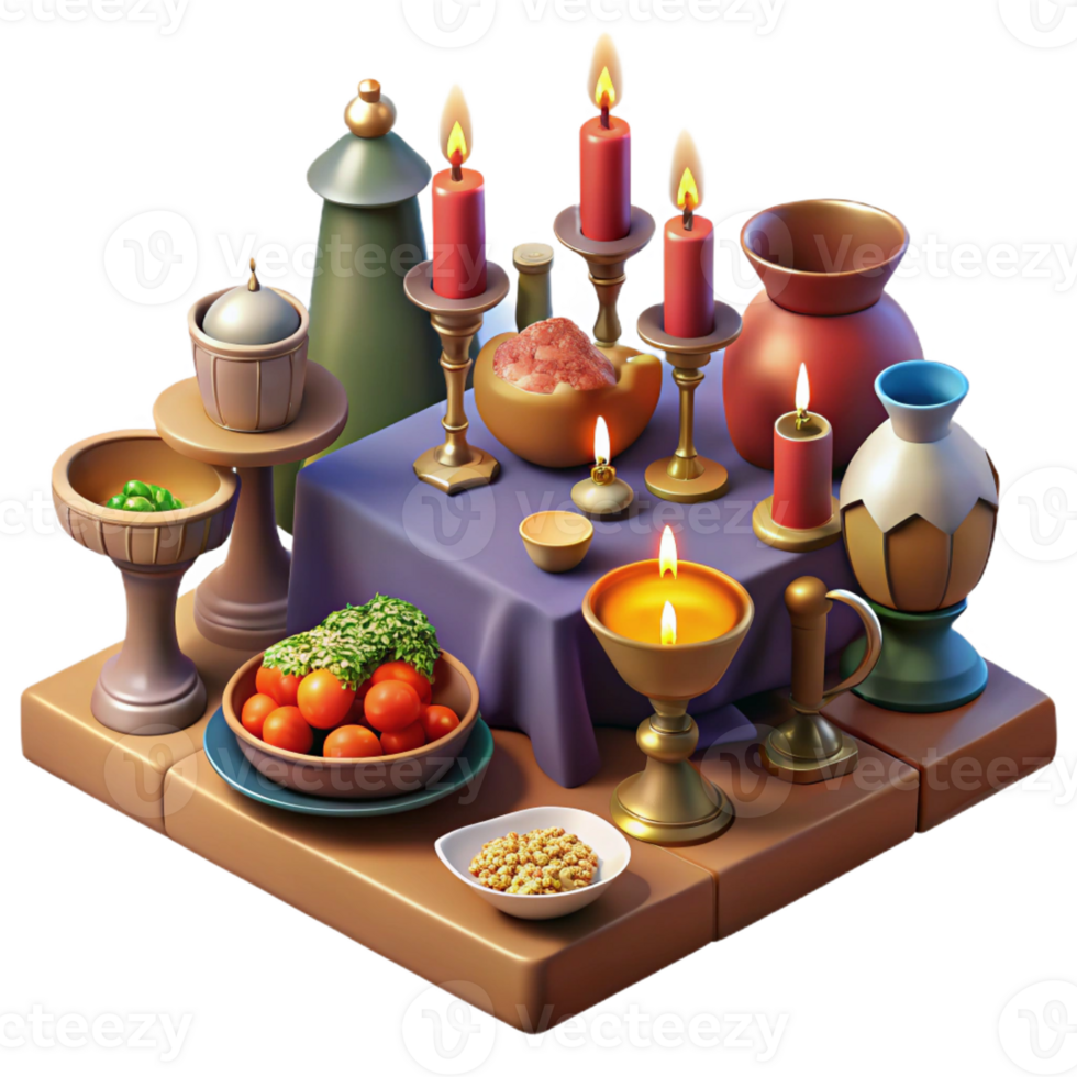 stunning minimalist A medieval banquet scene with lavish food and drink, rich colors, renaissance painting style, warm candlelight premium png