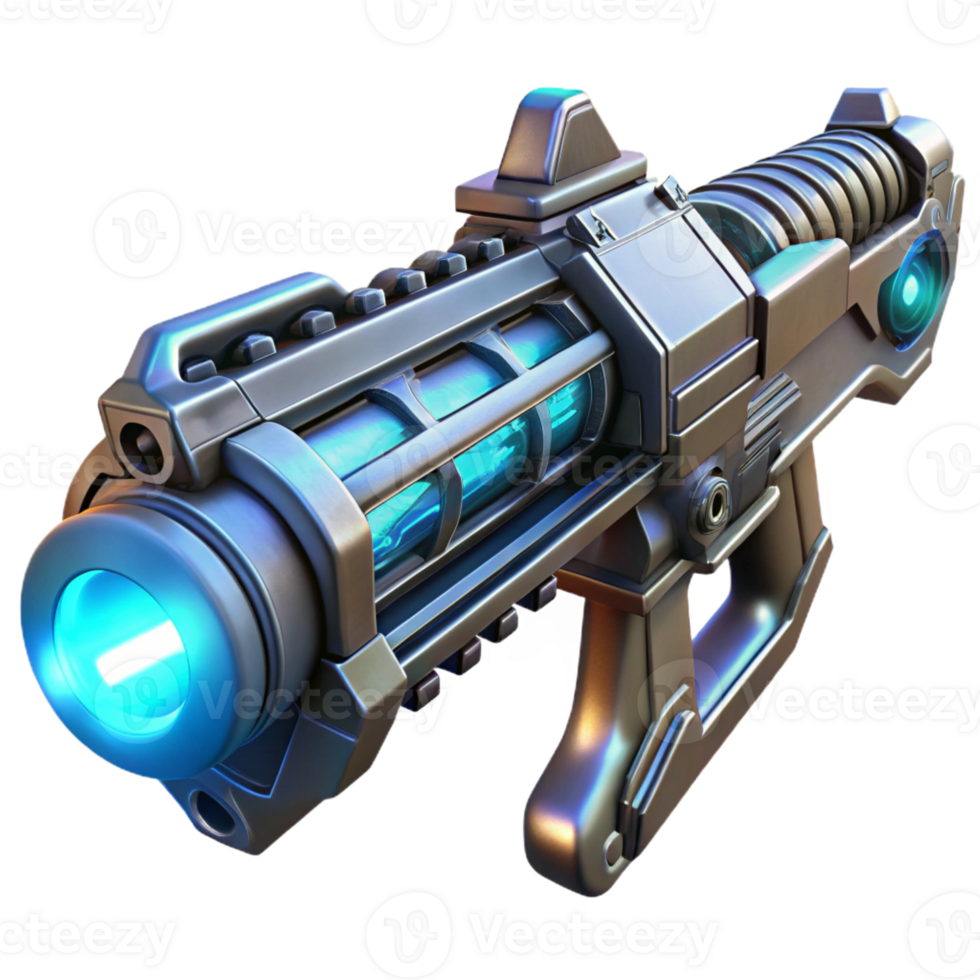 dramatic abstract A futuristic weapon with intricate details, glowing energy core, dark, metallic textures, cyberpunk style, dramatic spotlighting original png