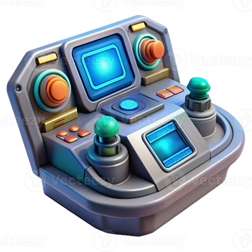 stunning rustic A futuristic control panel with glowing buttons and displays, complex and intricate, sci-fi style high quality png