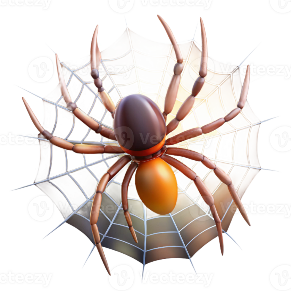 impressive classic A spider spinning a web, dewy morning light, intricate and delicate style high resolution png
