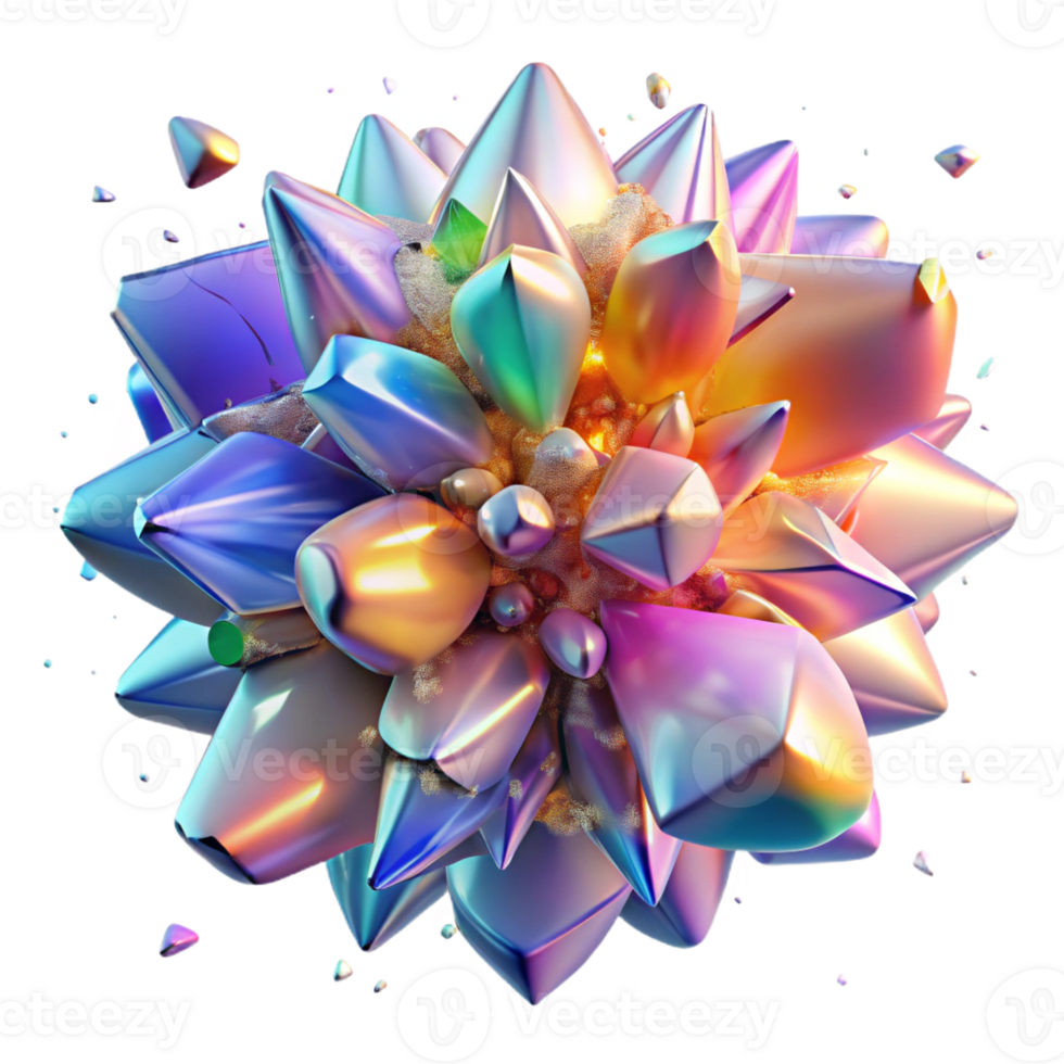 stunning rustic A chaotic explosion of colorful particles, resembling shattered stained glass, with a soft, ethereal glow and a dreamlike, surrealist style 4K png