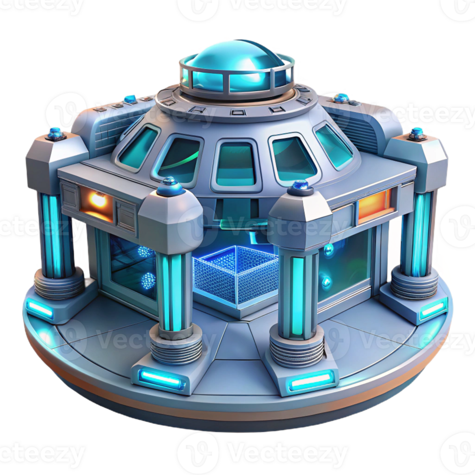 wonderful creative Futuristic space station, modular design, glowing panels, nebula backdrop, sci-fi style high quality png